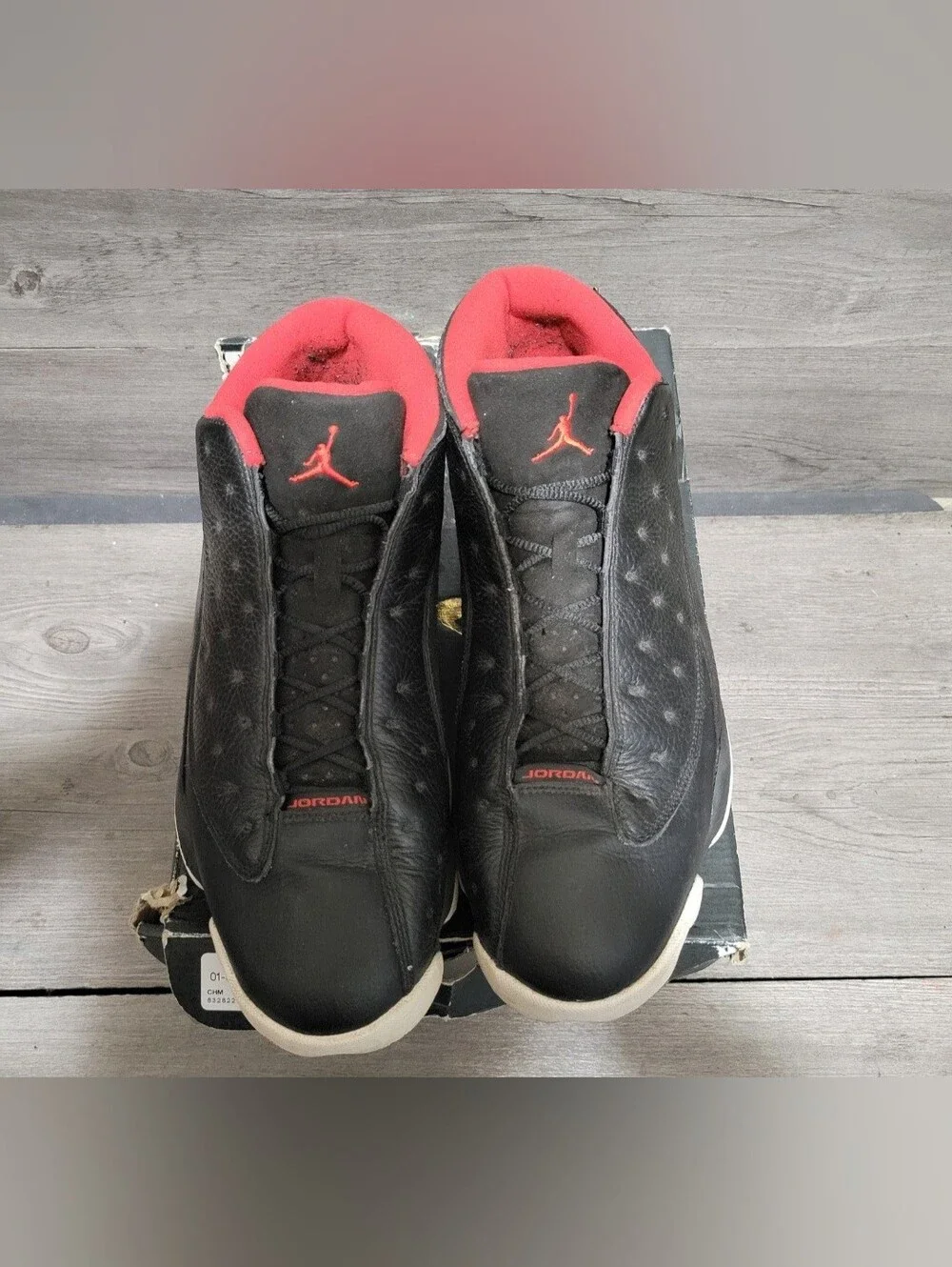 Air Jordan 13 Retro Low 2015 Bred Mens Size 14 (310810-027) Black Red
